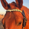 Load image into Gallery viewer, Holographic Ultra Bling Horse Browband by Southlake Paws, featuring a sparkling design on a horse's brow.