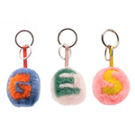 Personalized fur keychain charm