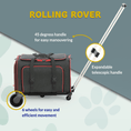 Load image into Gallery viewer, Katziela Rolling Rover Airline Compliant Expandable Wheeled Pet Carrier