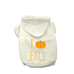 I Heart Pumpkin Fall- Dog Hoodie
