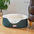 Load image into Gallery viewer, Armarkat Cat Bed - Green/Ivory