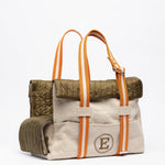 Canvas Bag And Military Green Dog Carrier