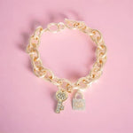 Lock and Key Gucchewi Charm Dog Collar Necklace