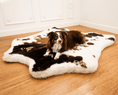 Load image into Gallery viewer, PupRug™ Animal Print Memory Foam Dog Bed - Brown Faux Cowhide
