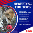 Load image into Gallery viewer, Heart on a String Dog Toy - Durable Rubber Tug Toy for Large Dogs | USA Made