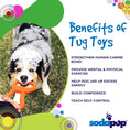 Load image into Gallery viewer, Pop Top Rubber Tug Toy for Interactive Play