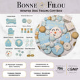 Load image into Gallery viewer, Winter Themed Dog Treats Gift Box