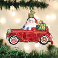 Load image into Gallery viewer, Santa In Antique Car Ornament - Southlake Paws