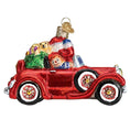 Load image into Gallery viewer, Santa In Antique Car Ornament - Southlake Paws