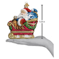 Load image into Gallery viewer, Santa In Sleigh Ornament - Southlake Paws