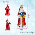 Load image into Gallery viewer, World Peace Santa Ornament