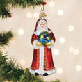 Load image into Gallery viewer, World Peace Santa Ornament
