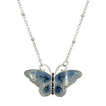 Load image into Gallery viewer, Butterfly's Dance Enamel Pendant Necklace 16" + 3" Extender