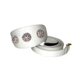 Load image into Gallery viewer, Stunning Matte White 3” Wide Style Collar & Leash Set, With Our Custom Swarovski Rivets