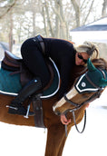 Load image into Gallery viewer, Horse Bonnet | Green- Black & White