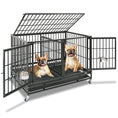 Load image into Gallery viewer, 42" Stackable Dog Crate with Divider 43T (Standard Height)