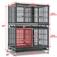Load image into Gallery viewer, 42" Stackable Dog Crate with Divider 43T (Standard Height)