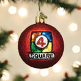 Load image into Gallery viewer, 4 Square Ball Ornament - Southlake Paws