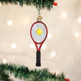 Load image into Gallery viewer, Red Tennis Racquet Ornament - Southlake Paws