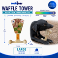 Load image into Gallery viewer, Waffle Tower Nylon Chew & Enrichment Toy | 2-in-1 for Aggressive Chewers | SodaPup