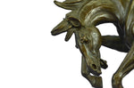 Large Art Deco Hot Cast Collectible Arabian Racing Horse Bronze Sculpture Figure