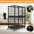 Load image into Gallery viewer, 31" Two-Tier Dog Crate 46A