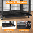 Load image into Gallery viewer, 31" Two-Tier Dog Crate 46A