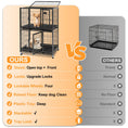 Load image into Gallery viewer, 31" Two-Tier Dog Crate 46A