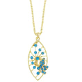 Load image into Gallery viewer, Pave Butterfly Necklace Pendant Necklace 16" + 3" Extender