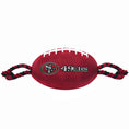 Load image into Gallery viewer, San Francisco 49ers Football Dog Toy - NFL Pet Fan Collection