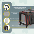 Load image into Gallery viewer, Katziela Rolling Rover Airline Compliant Expandable Wheeled Pet Carrier