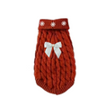 Load image into Gallery viewer, Pearl Bow Cable Knit Dog Sweater – Luxe Winter Petwear