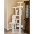 Load image into Gallery viewer, Armarkat B7701 Classic Cat Tree In Ivory Jackson Galaxy Approved Multi Levels With Ramp Three Perches Two Condos
