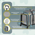 Load image into Gallery viewer, Katziela Rolling Rover Airline Compliant Expandable Wheeled Pet Carrier