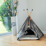 Armarkat Cat Bed C56HBS/SH Teepee Style With Striped Pattern