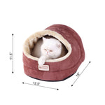 Armarkat faux suede Cat Bed and Cave 18