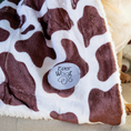 Load image into Gallery viewer, Chocolate Cow Dog Blanket