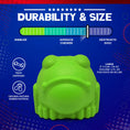 Load image into Gallery viewer, Bull Frog Dog Chew Toy & Treat Dispenser - USA Made | SodaPup