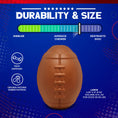 Load image into Gallery viewer, Football Dog Chew Toy & Treat Dispenser - USA Made | SodaPup