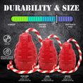 Load image into Gallery viewer, USA-K9 Grenade Shaped Rubber Dog Toy - Chew, Treat Dispenser & Tug Toy | USA