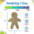 Load image into Gallery viewer, Gingerbread Man Nylon Dog Chew Toy for Aggressive Chewers | USA Made