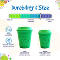 Load image into Gallery viewer, Coffee Cup eDispener Durable Rubber Chew Toy and Treat Dispenser