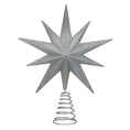 Load image into Gallery viewer, 12" Lit Silver Glitter Star Tree Topper - Southlake Paws