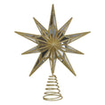 Load image into Gallery viewer, 12" Gold Double-Sided Mirrored Star Tree Topper - Southlake Paws