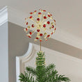 Load image into Gallery viewer, 12" Red Crystal Burst Tree Topper - Southlake Paws