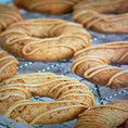 Load image into Gallery viewer, Organic Apple Peanut Butter Dog Donuts | Handmade Dog Treats