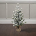 Load image into Gallery viewer, 23" Frosted Balsam Tree with Burlap Base - Southlake Paws
