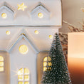 Load image into Gallery viewer, Lit Ceramic House With Trees - Southlake Paws