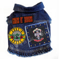 Load image into Gallery viewer, Rock Star - Guns N' Roses - Appetite for Destruction Denim Dog Jacket alternate view