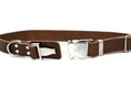 Load image into Gallery viewer, Modern Style Quick-Release Chocolate Leather Dog Collar - image 2